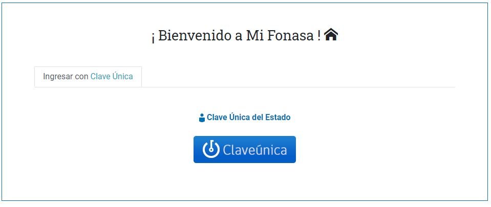 ingresar a fonasa
