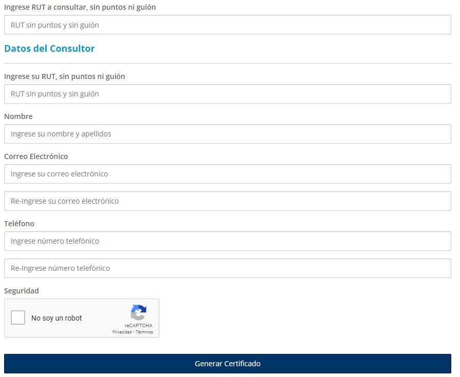 certificado de afiliación a una AFP