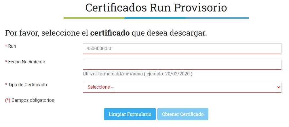 sacar el certificado de fonasa con RUT