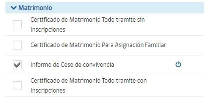 Acta de cese de convivencia