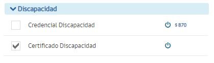 certificado de discapacidad