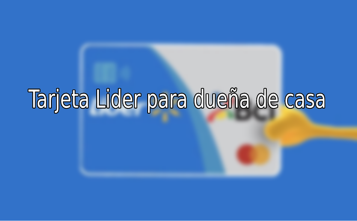 Solicitar tarjeta Lider para dueña de casa: ¿Es posible?